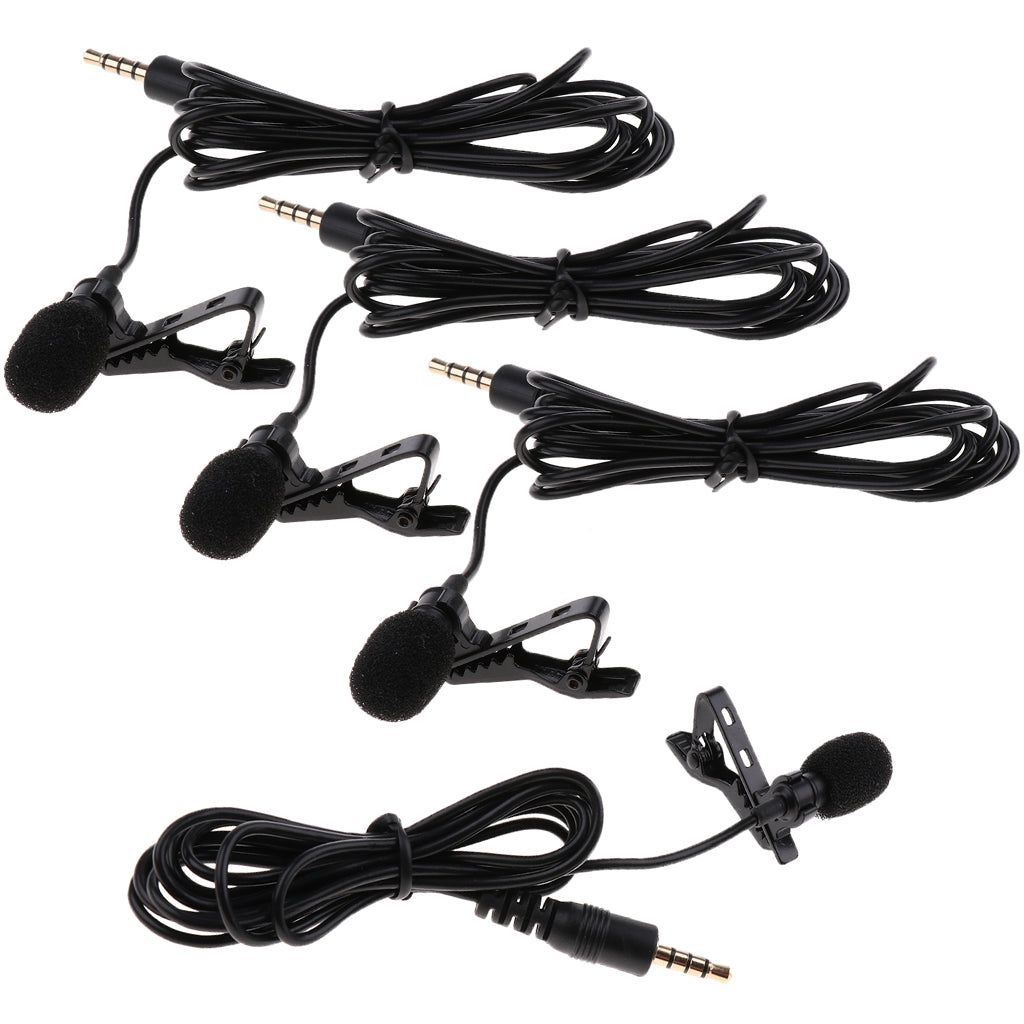 3.5mm Clip on Mini Lapel Lavalier Microphone Mic