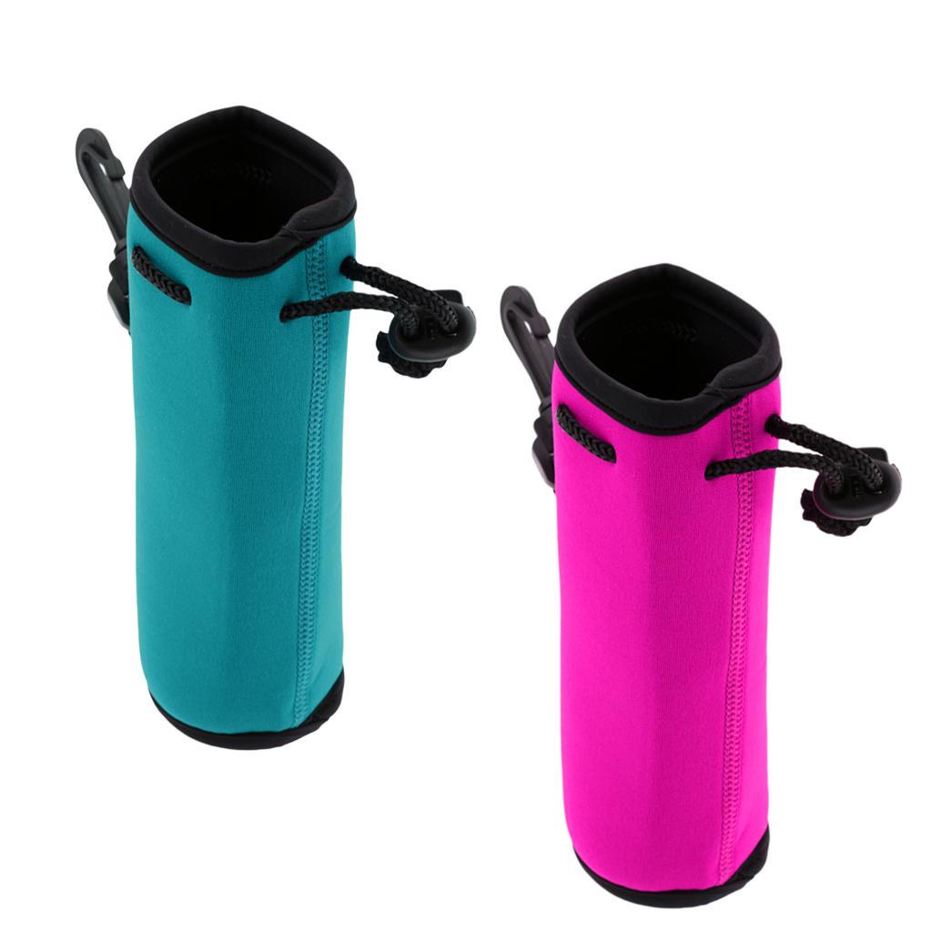 2Pcs Neoprene Insulated Water Drink Bottle Cooler Carrier Cover Sleeve