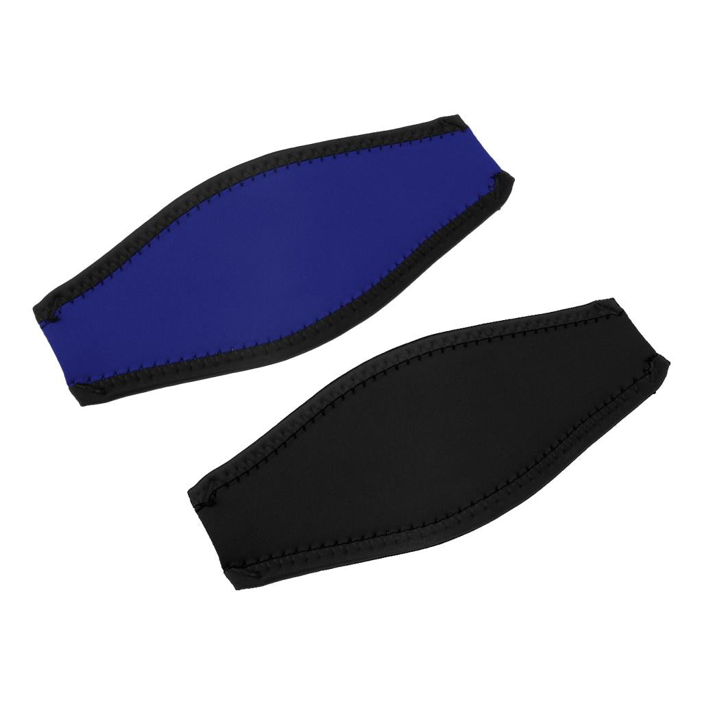2 Pieces Neoprene Scuba Diving Snorkel Mask Cover Padded Protective Strap