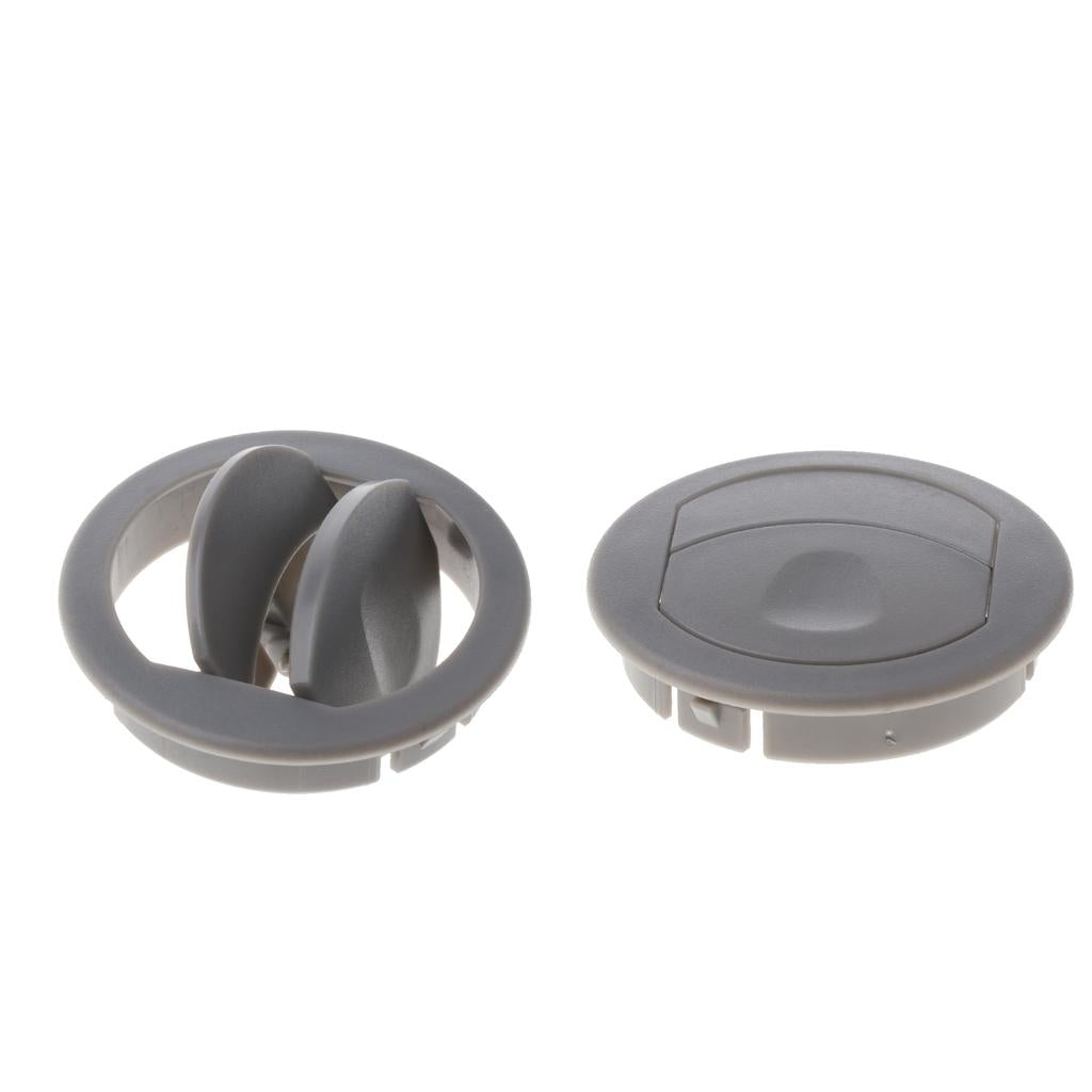 2x Car RV ATV Interior Round Ceiling A/C Vent Air Outlet Rotating Open Close
