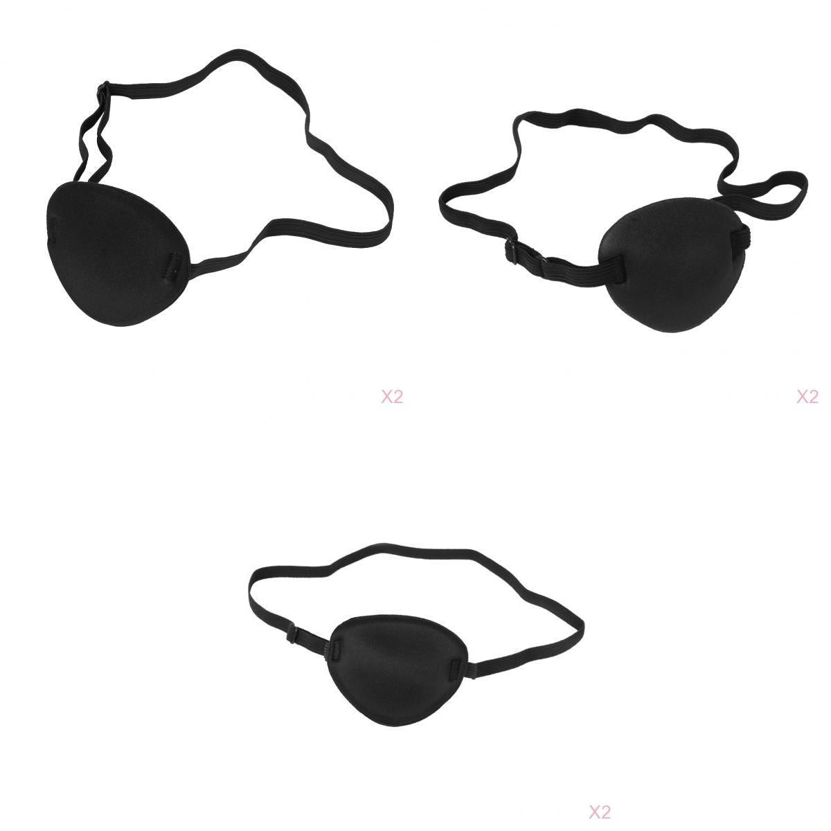 6 Pieces Lazy Eye Amblyopia Training Pirate Eyepatch Eye Mask Cover Eyeshade