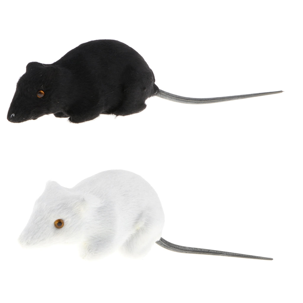 2x Realistic Mouse Statue Emulation Animal Model Kids Educational Toy