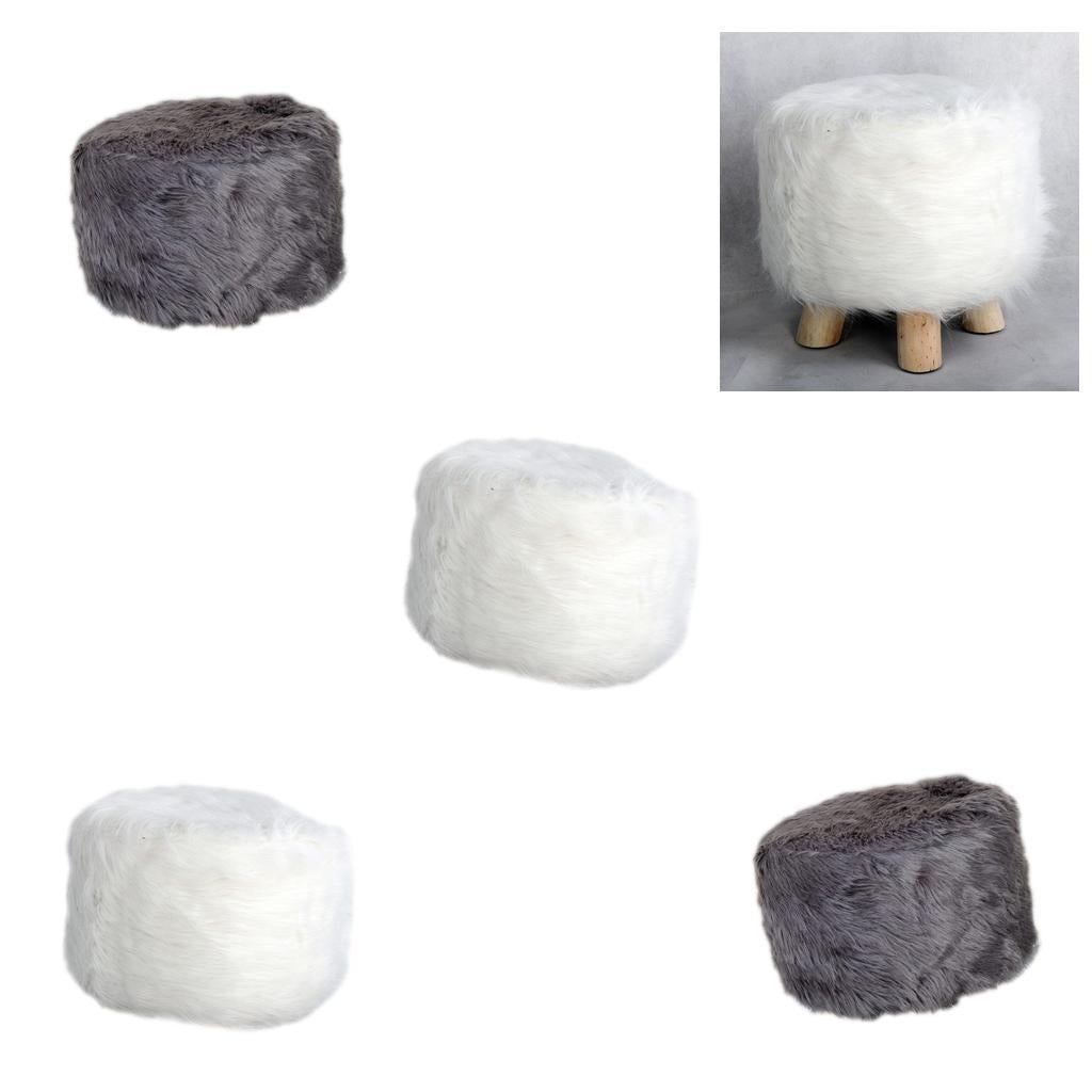 4 pcs Soft Stool Covers Round Chair Slipcover for Living Room Decoration