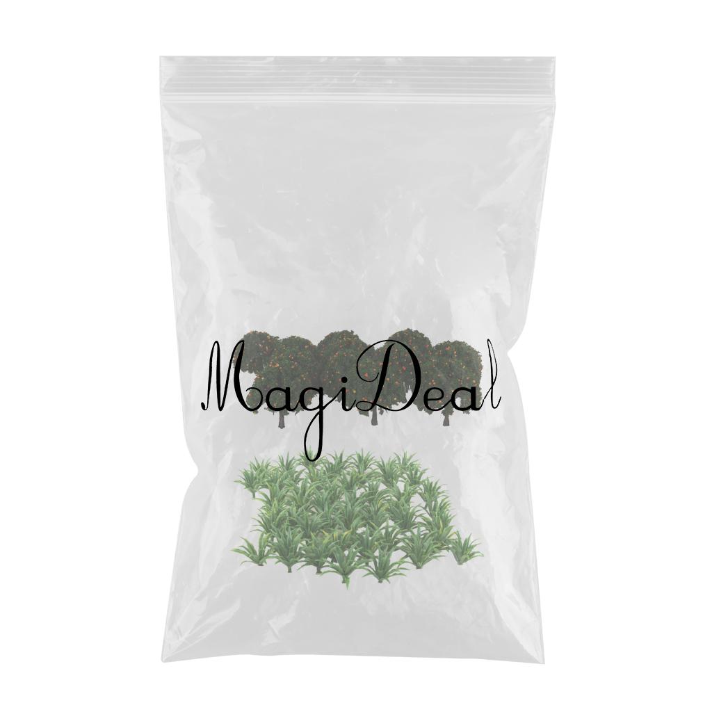 70x Green Tree Grass Model Train Railway Layout Scenery Decoration HO OO DIY