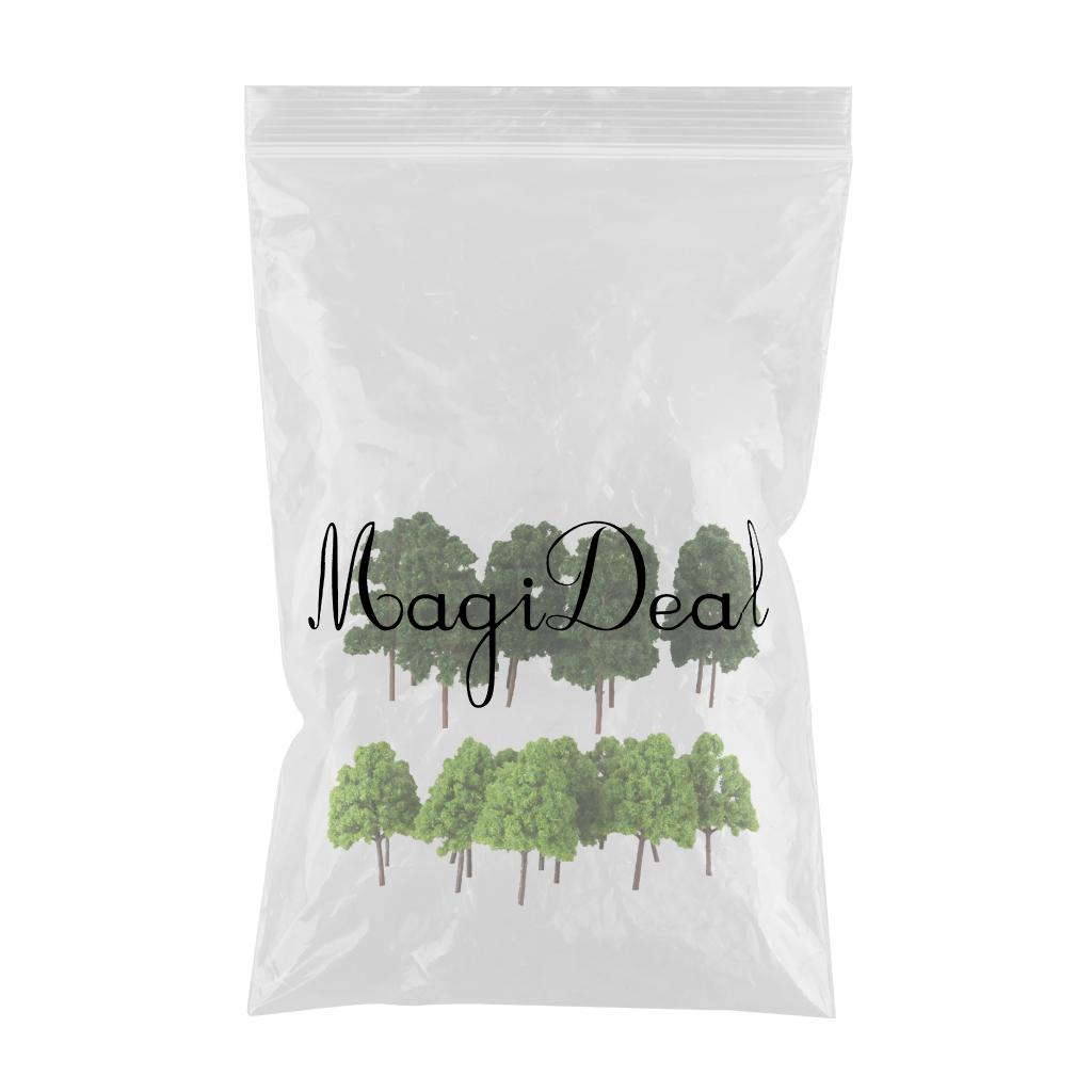 45x Mini Green Trees Model Train Railway Layout Scenery Diorama Architecture