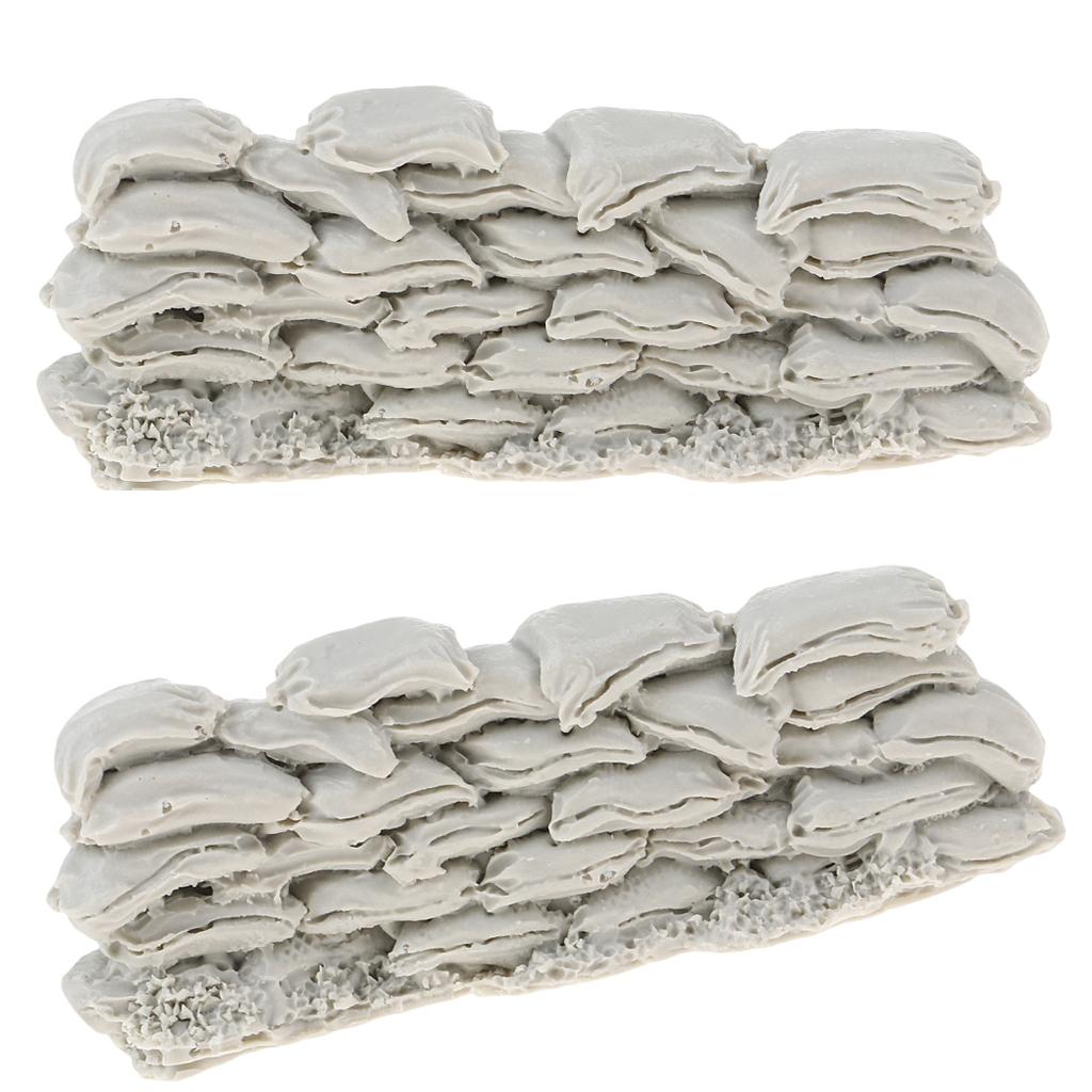 1/35 Resin Soldier Scenario Accessories Model Resin Sandbag Wall Model