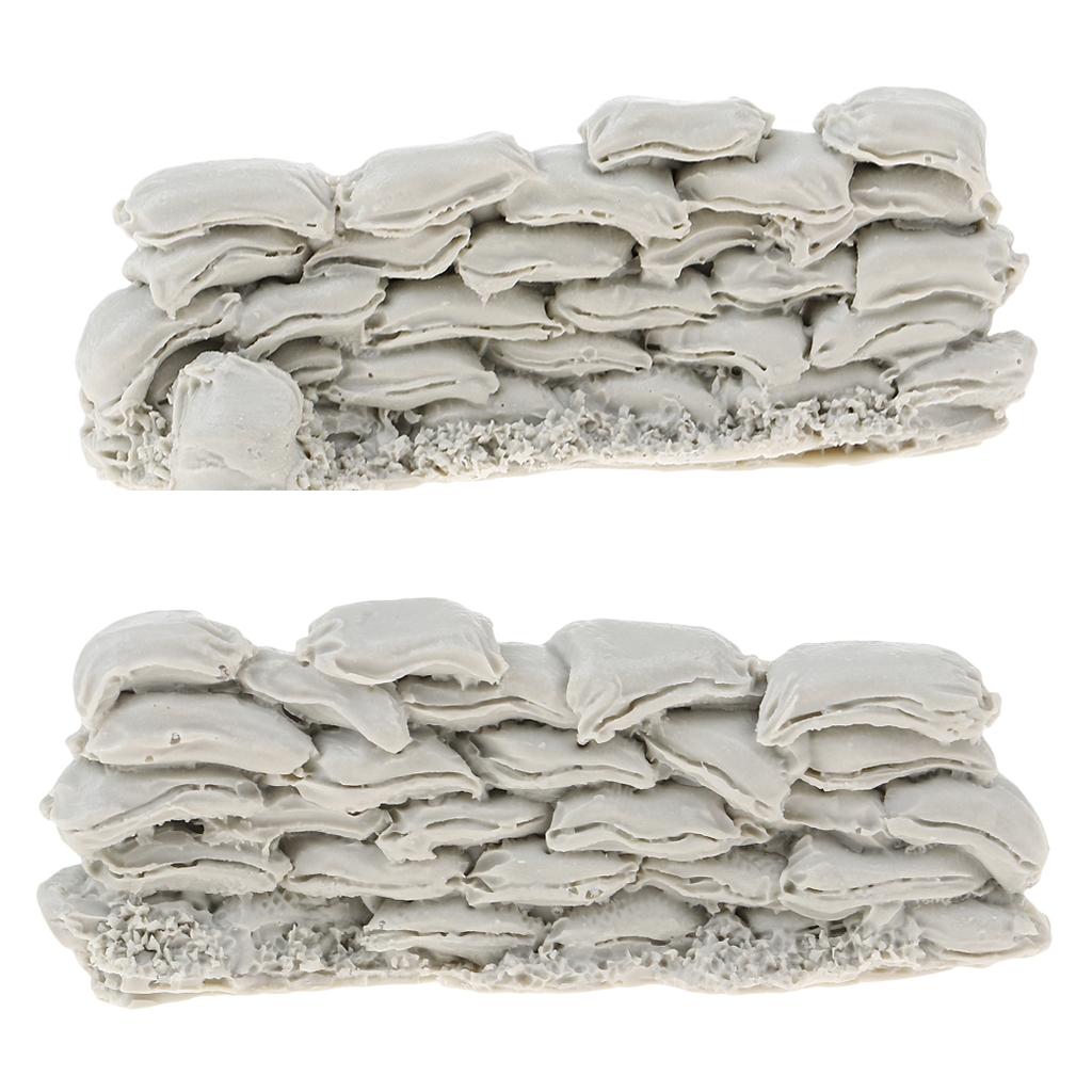 1/35 Resin Soldier Scenario Accessories Model Resin Sandbag Wall Model