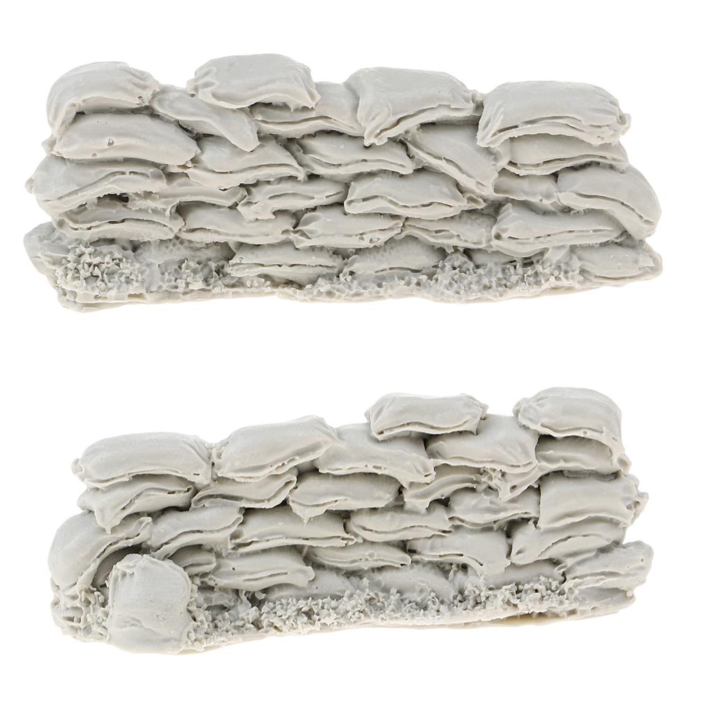 1/35 Resin Soldier Scenario Accessories Model Resin Sandbag Wall Model
