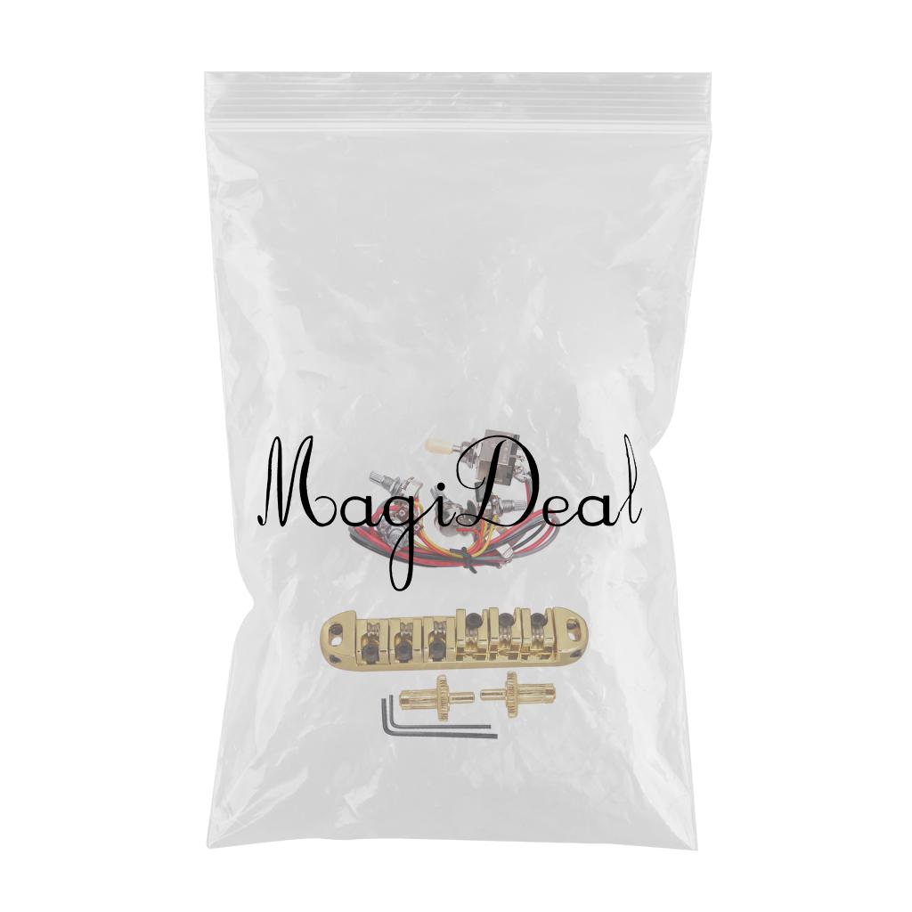 6 String Electric Guitar Bridge with Circuit Wiring for LP EPI Guitar