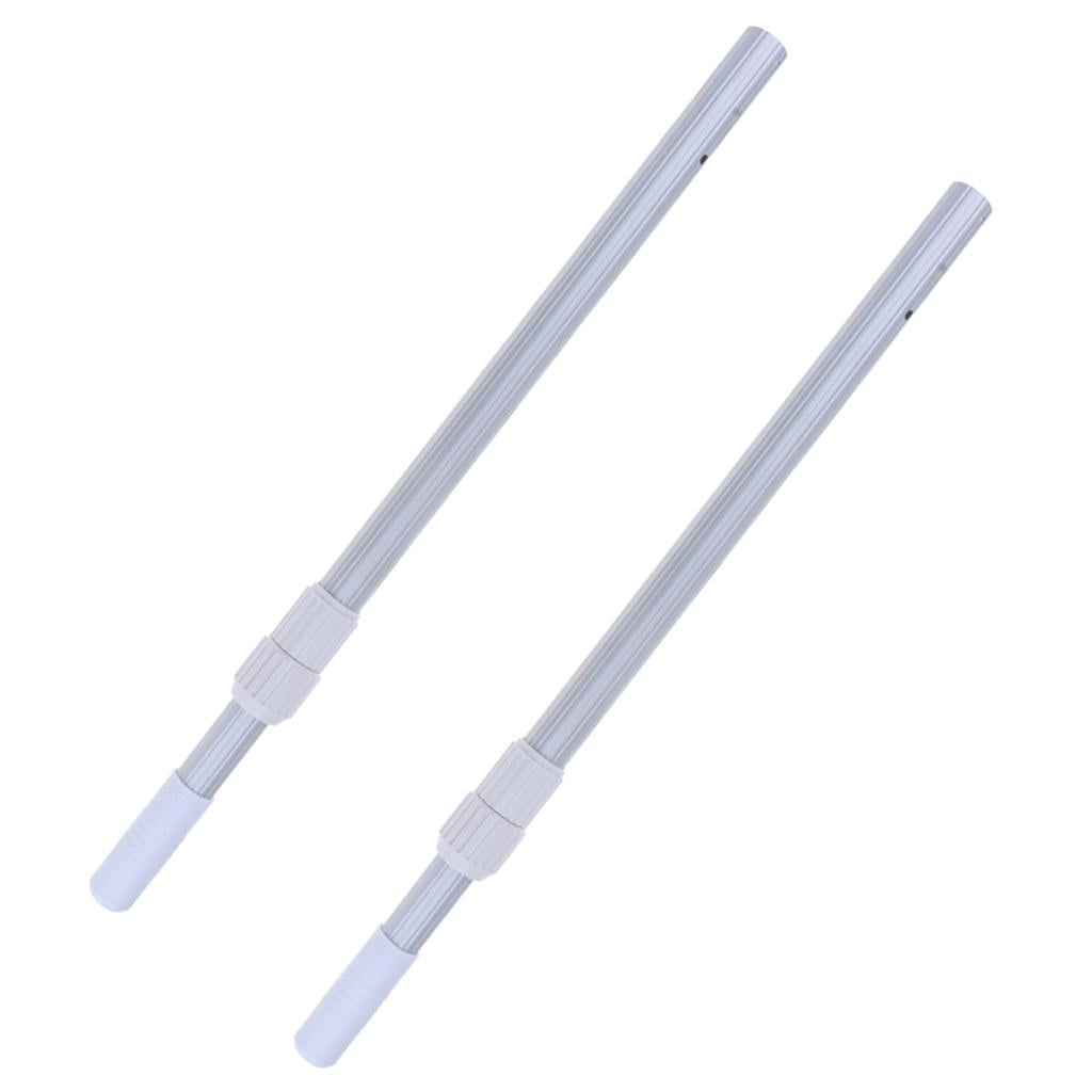 2xSwimming Pool Telescopic Pole Aluminum Alloy for Net Brush Vacuum