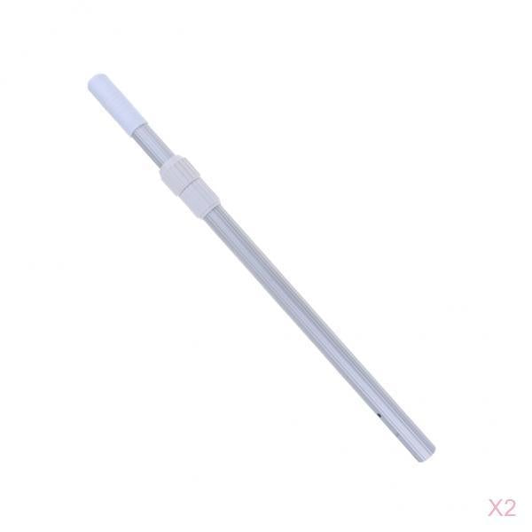 2xSwimming Pool Telescopic Pole Aluminum Alloy for Net Brush Vacuum