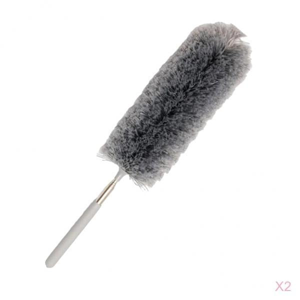 2 pieces Microfiber Bendable Extension Hand Duster Washable Cleaning Dust