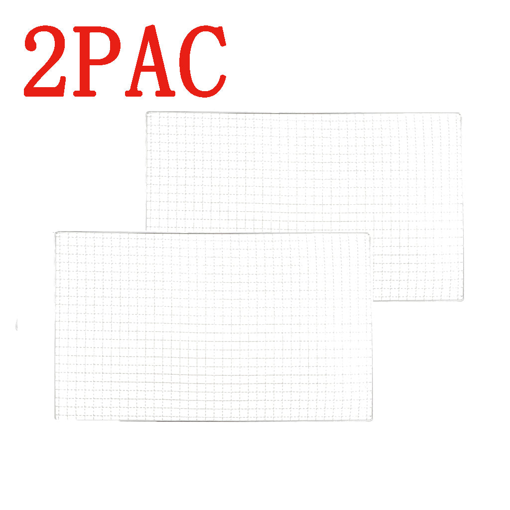 2x Stainless Steel Barbecue Cooking Grilled Chicken Mesh BBQ Replacement