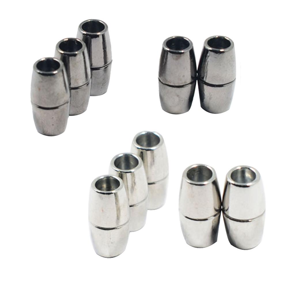 10pcs Round Alloy Magnetic Clasp for DIY Bracelet Necklace Making Multicolor