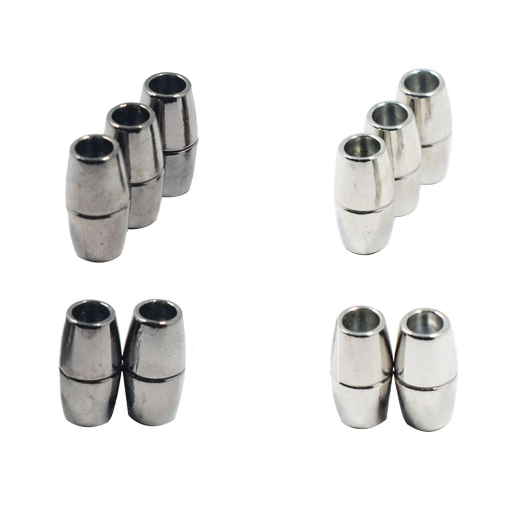 10pcs Round Alloy Magnetic Clasp for DIY Bracelet Necklace Making Multicolor