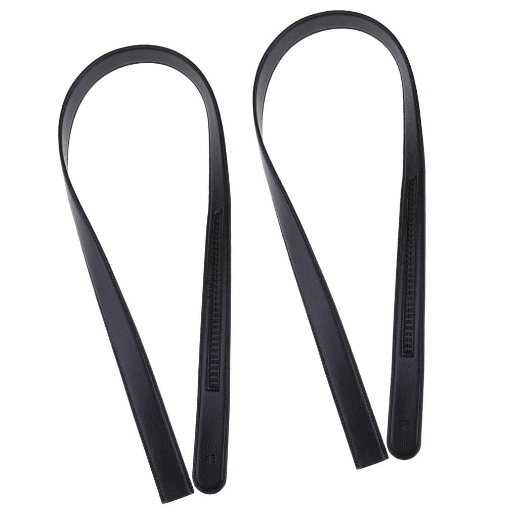 2 Pieces Mens Casual Automatic Waist Strap Belt Waistband without Buckle