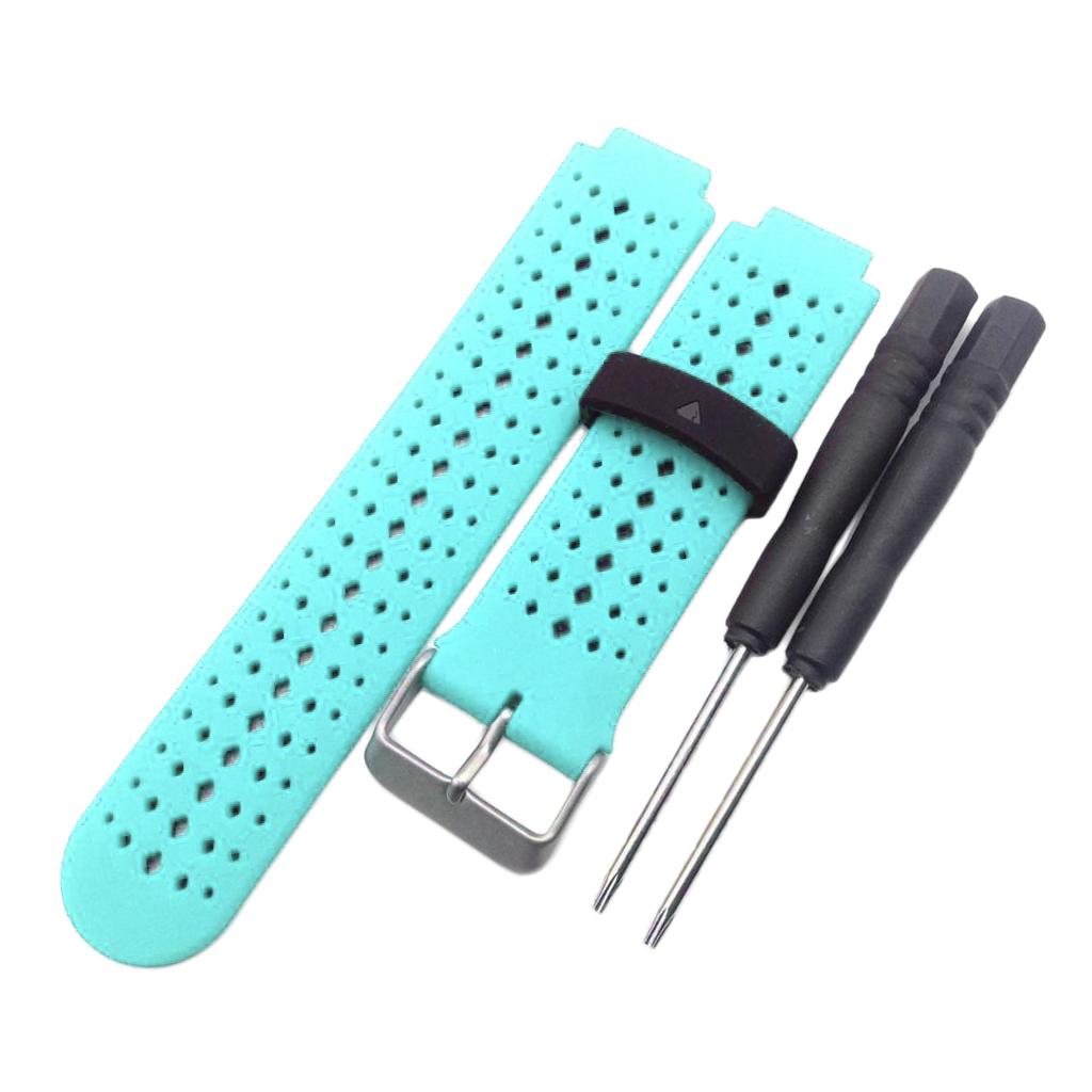 2 Pieces Replacement Band for Garmin Forerunner 220 230 235 620 Multi-Color