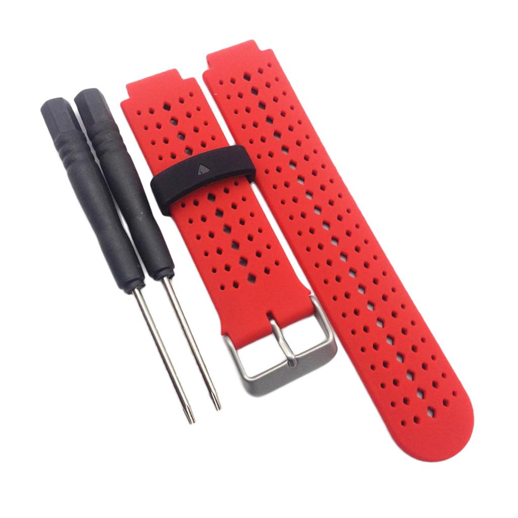 2 Pieces Replacement Band for Garmin Forerunner 220 230 235 620 Multi-Color
