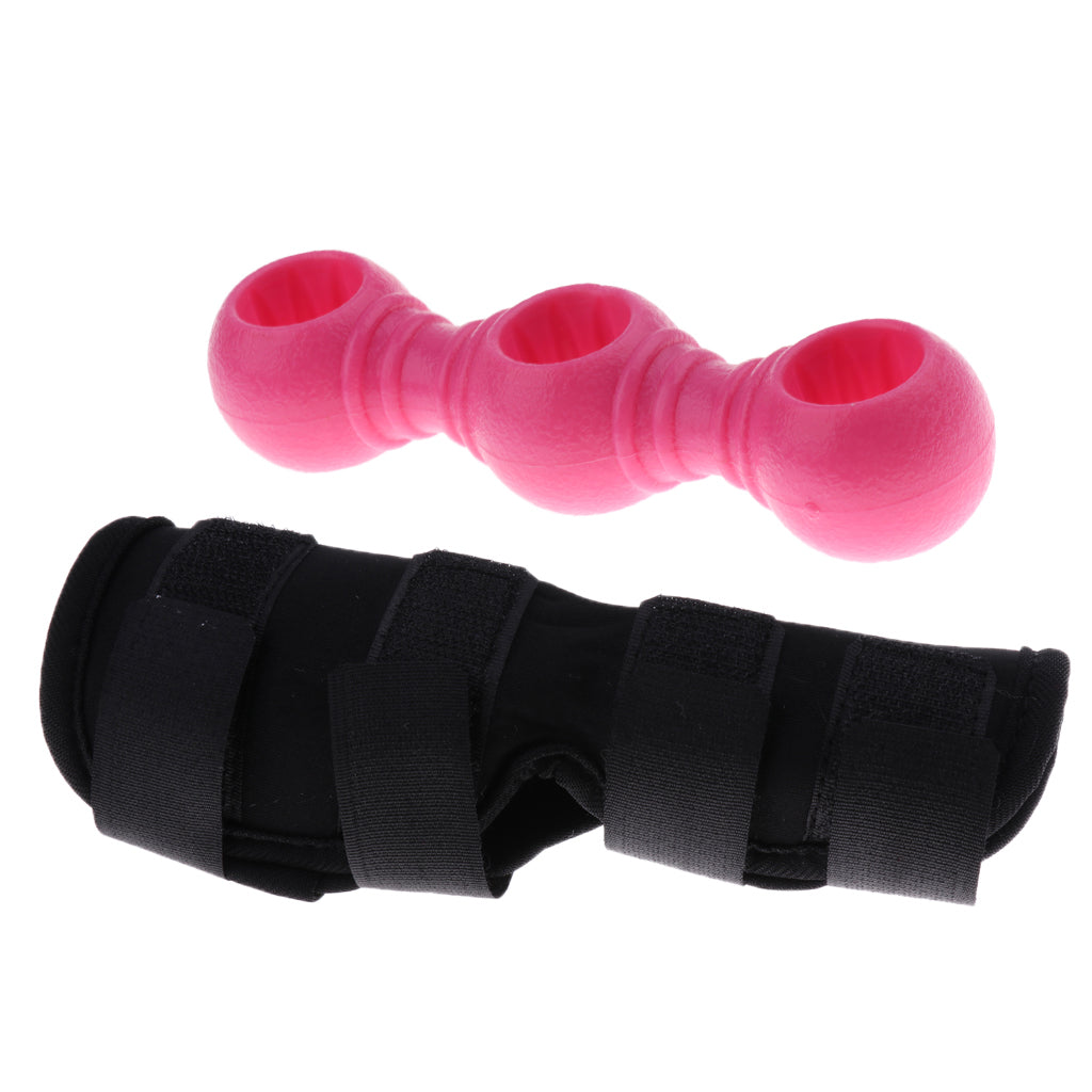 2 Pack Dog Leg Protects Wounds Brace & Dog Rubber Best Chew Treat Fetch Toy