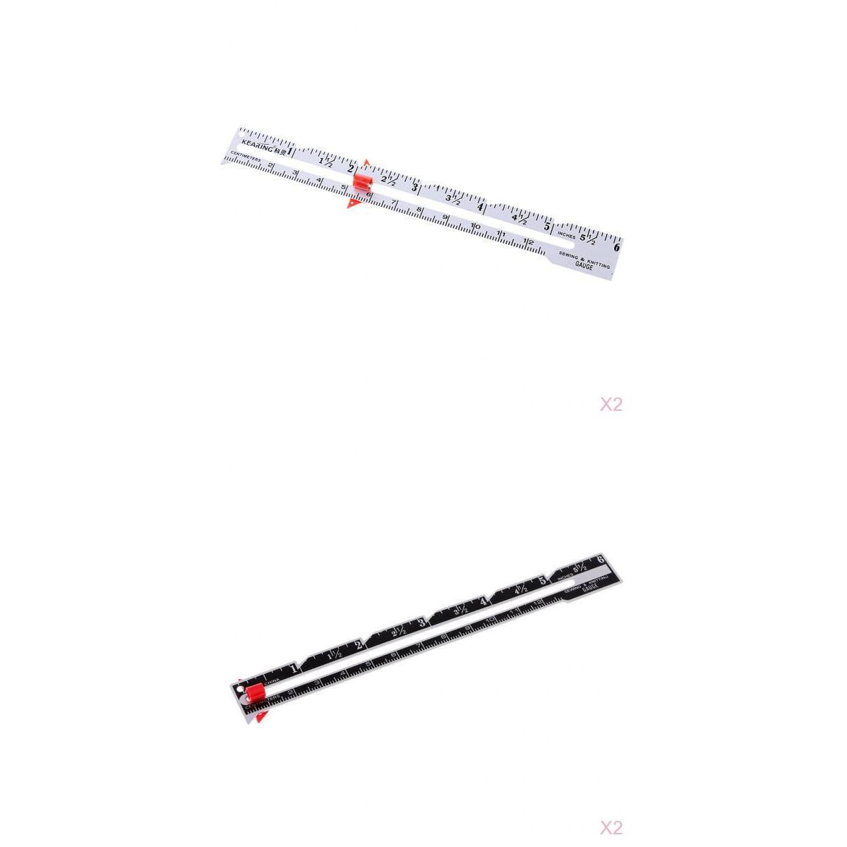 4Pcs Metal Sewing and Knitting Gauge Garment Pattern Dress Making Ruler