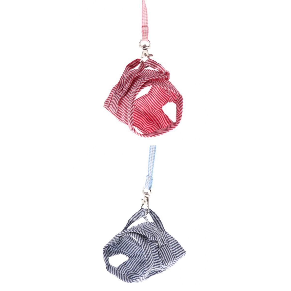 2Pcs 2 Color Pet Small Animal Vest Leash, Vest Harness Lead Rope Chest Strap