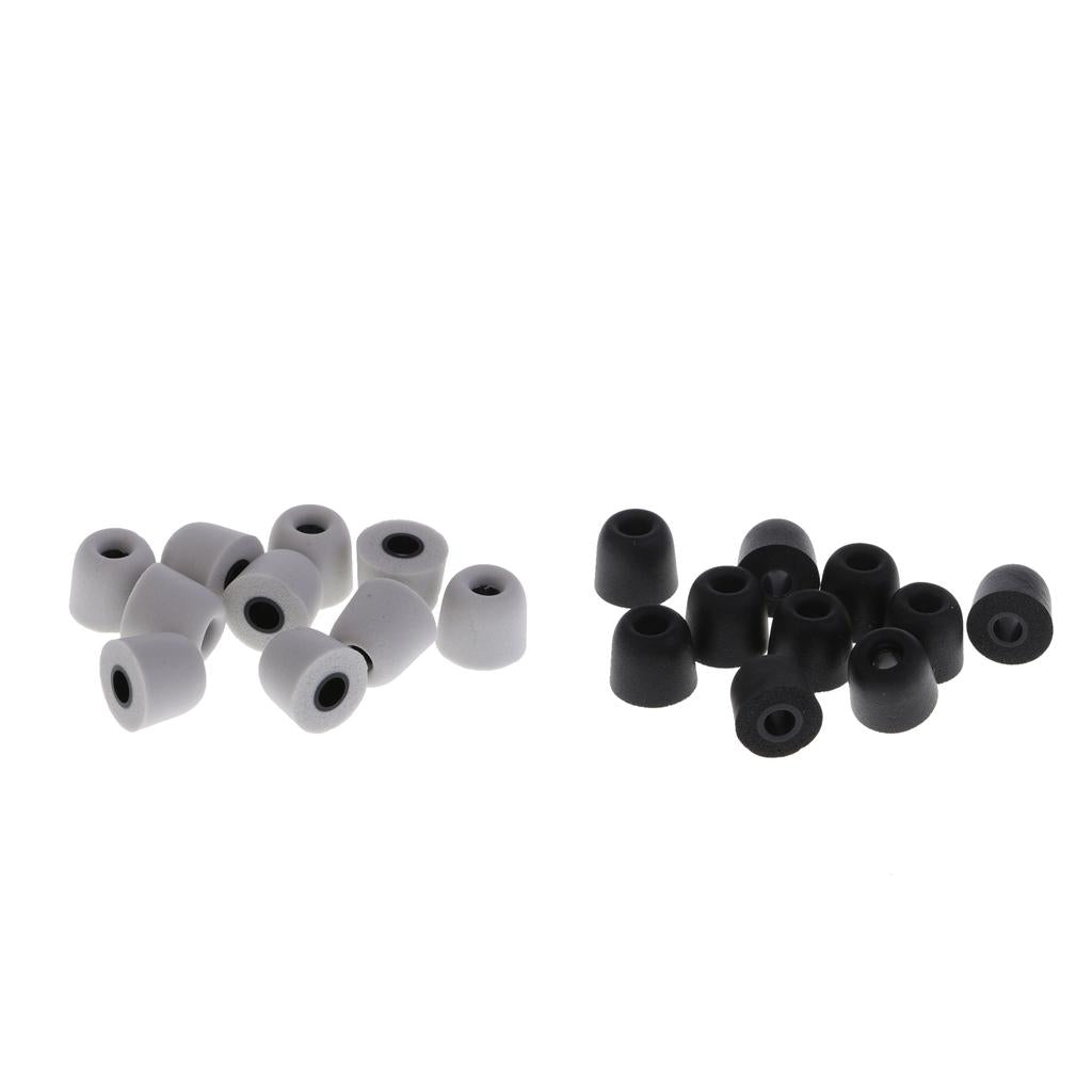 20 Pieces Earbud Memory Foam Eartips Earplug Tips For InEar Headphone 4.5 mm