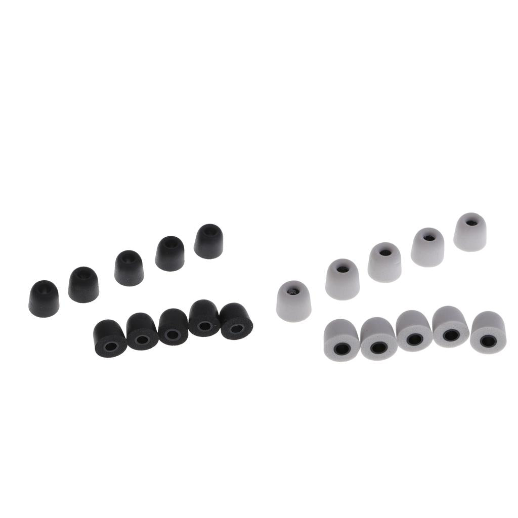 20 Pieces Earbud Memory Foam Eartips Earplug Tips For InEar Headphone 4.5 mm