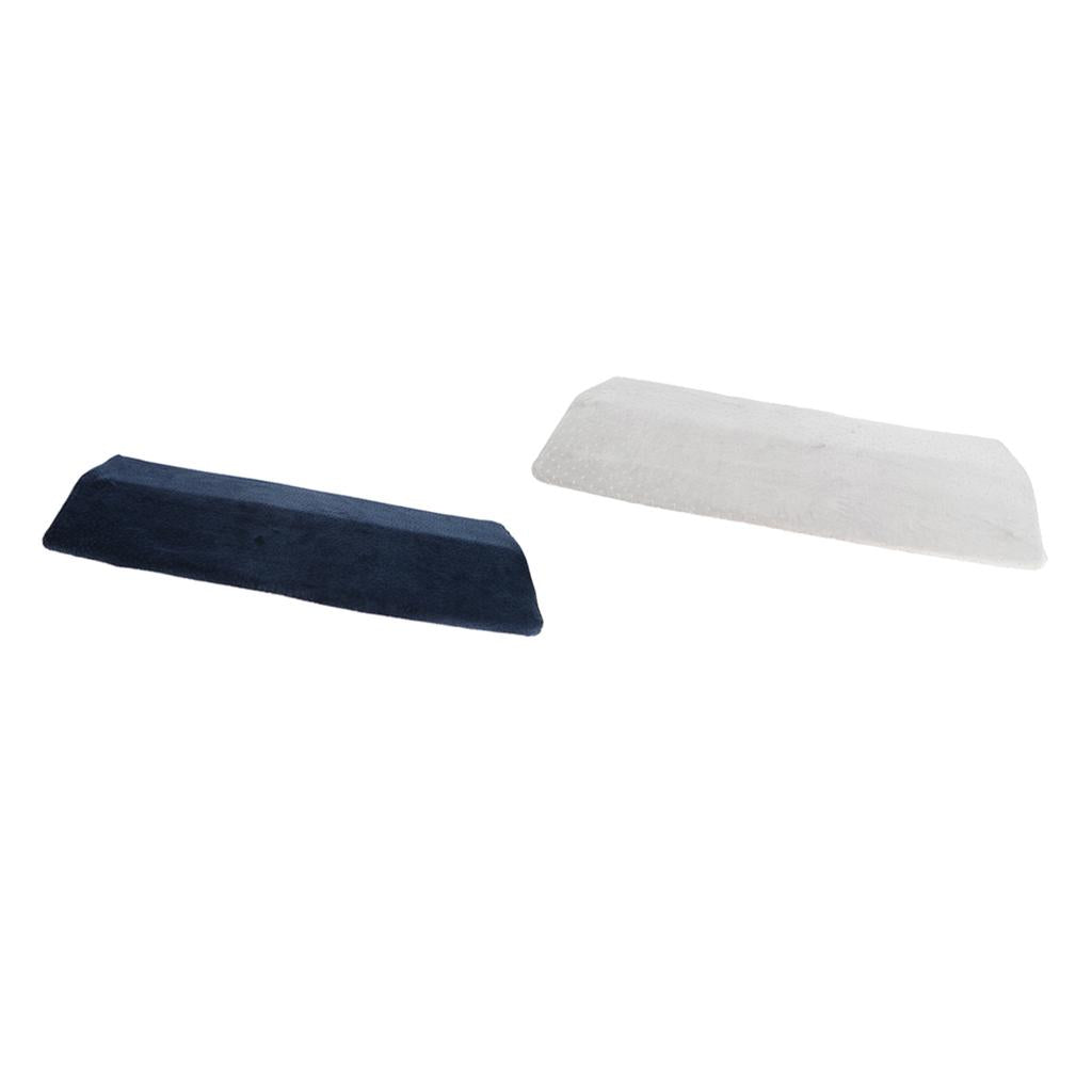 2 Pieces Triangle Lumbar Support Wedge Pillow Bed Waist Cushion for Sleeping