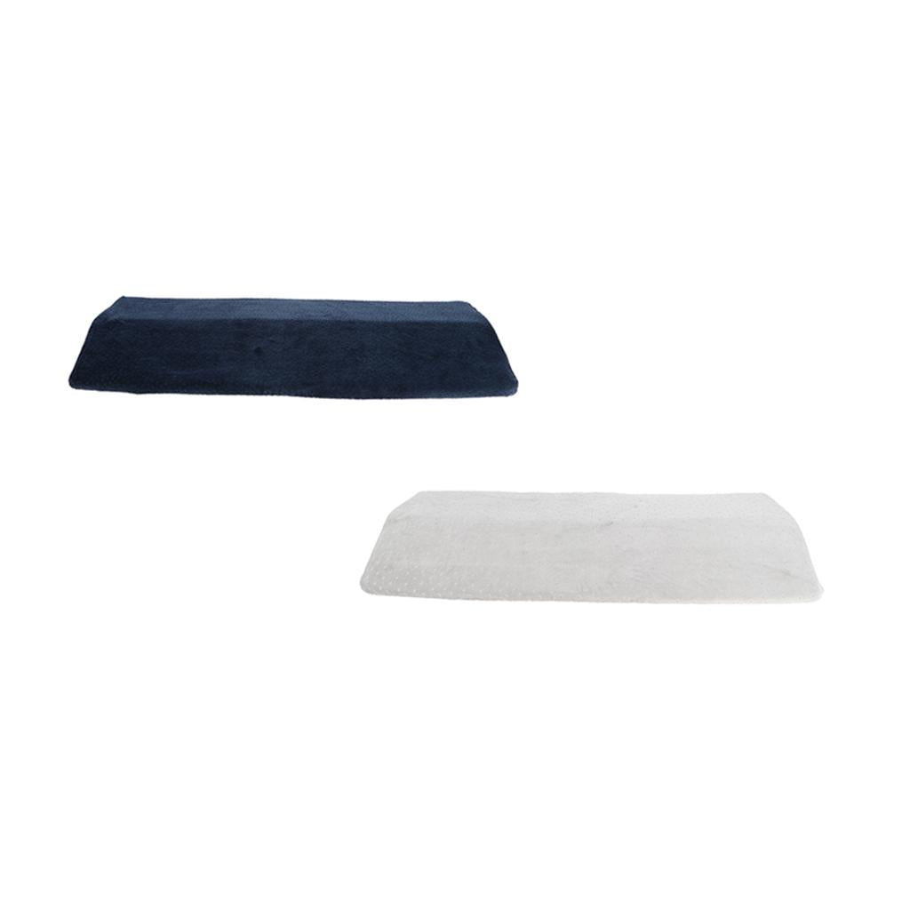 2 Pieces Triangle Lumbar Support Wedge Pillow Bed Waist Cushion for Sleeping