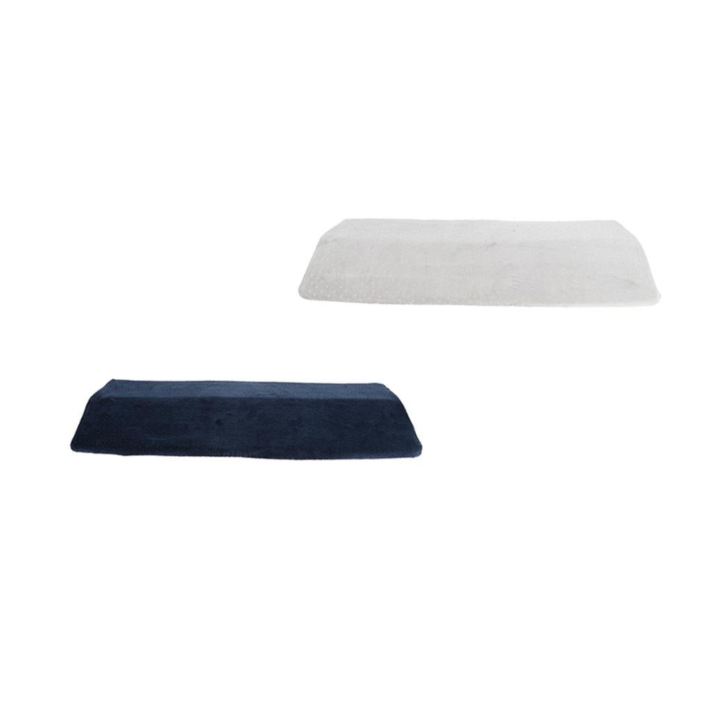 2 Pieces Triangle Lumbar Support Wedge Pillow Bed Waist Cushion for Sleeping