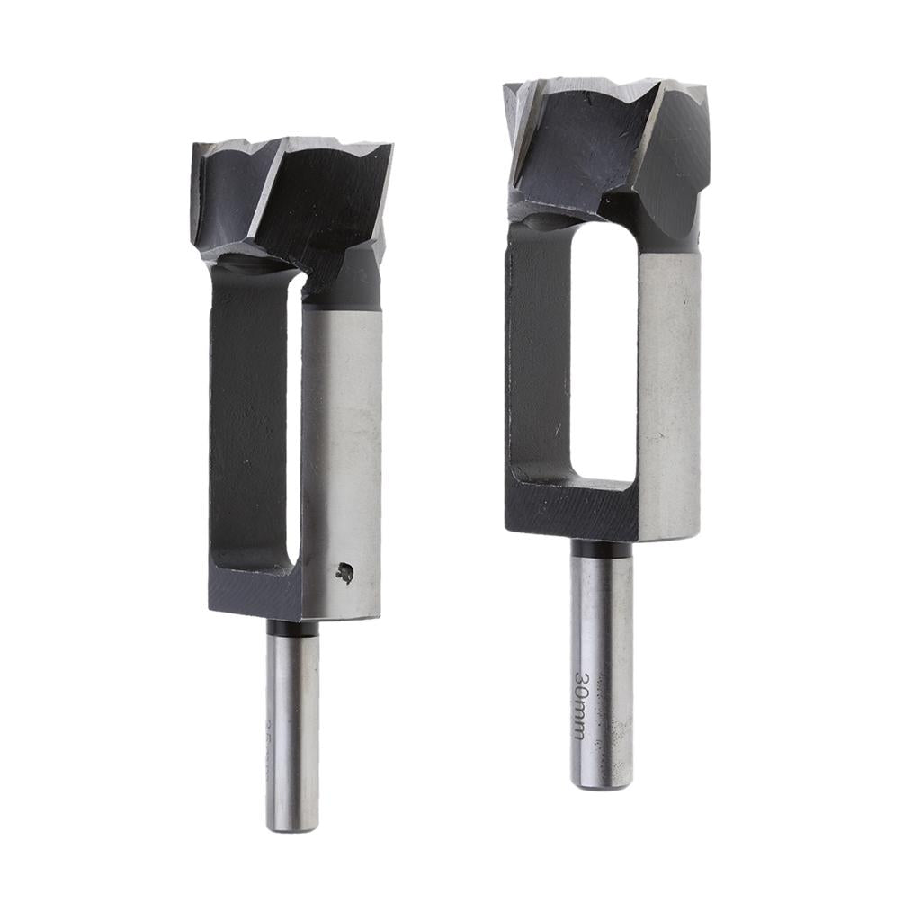 2 Pieces Tapered Snug Plug Cutters 13MM 1/2 Inch Shank 30mm + 35mm