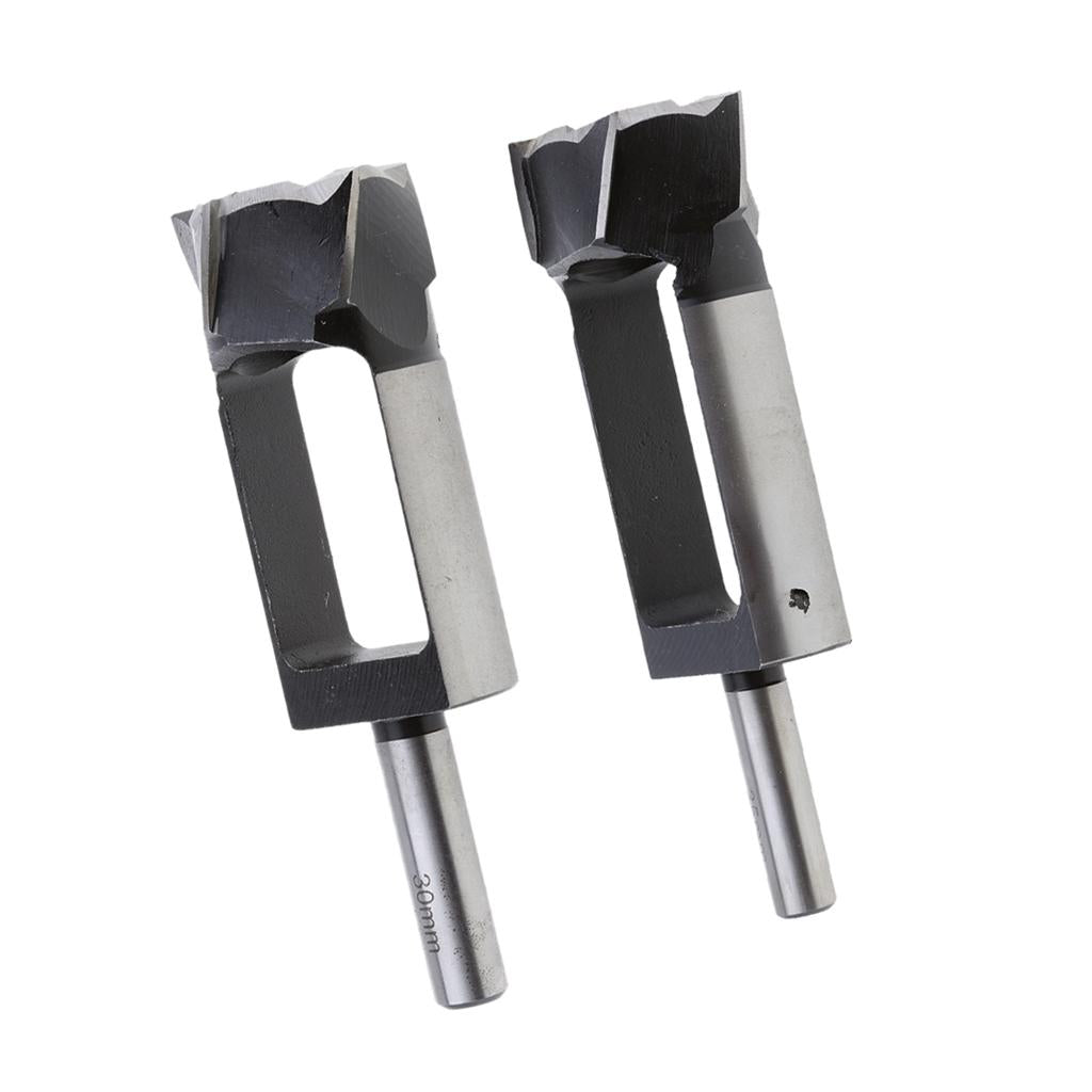 2 Pieces Tapered Snug Plug Cutters 13MM 1/2 Inch Shank 30mm + 35mm