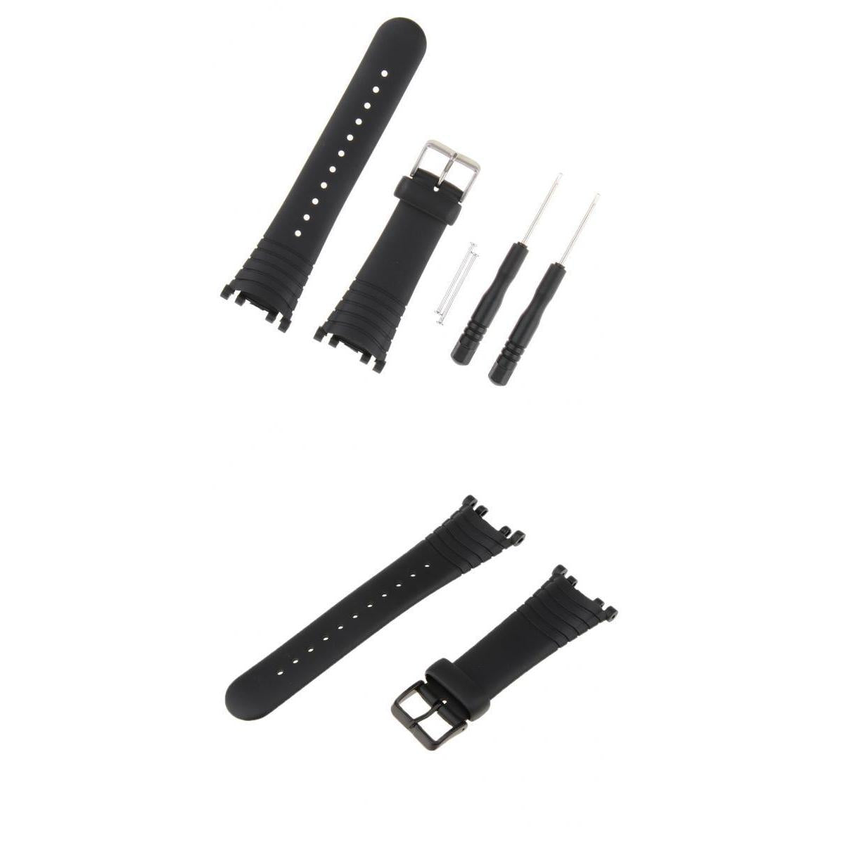 2 Pieces Silicone Rubber Wristwatch Bands for SUUNTO VECTOR Replacement