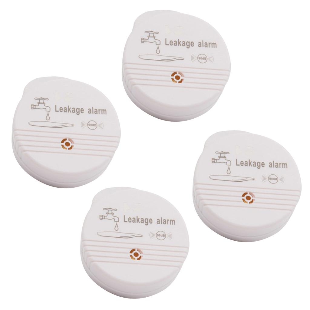 4x Battery Power Water Alarm Home Security Water Leakage Sensor Detector