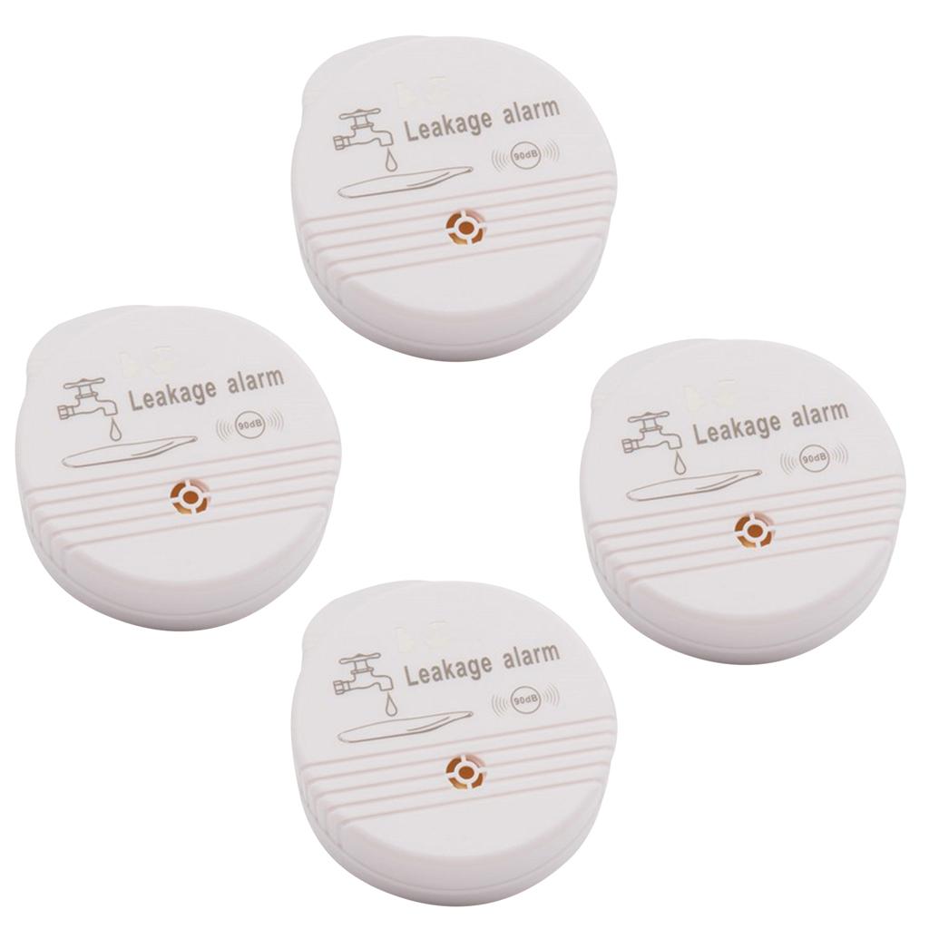 4x Battery Power Water Alarm Home Security Water Leakage Sensor Detector