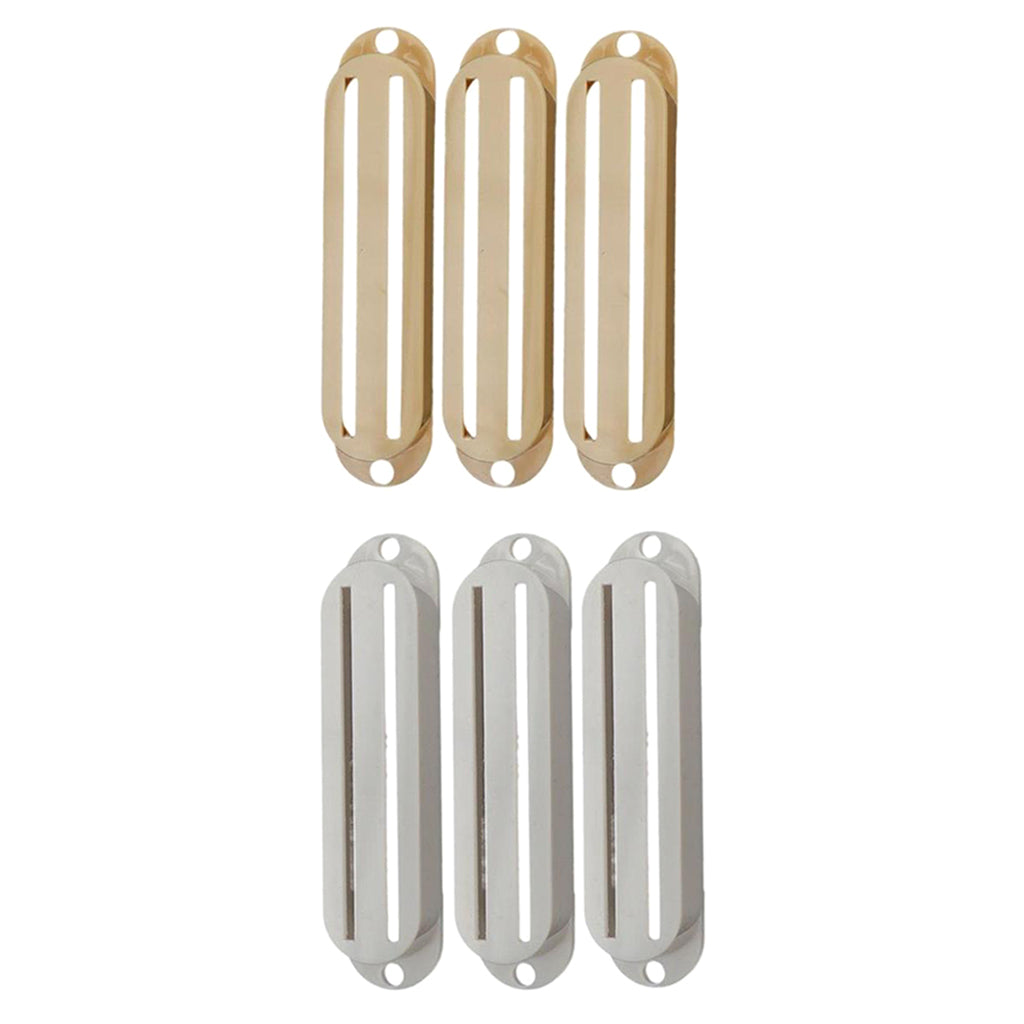 2 Sets Plastic Dual Hot Rail Humbucker Pickup Covers for Electric Guitar