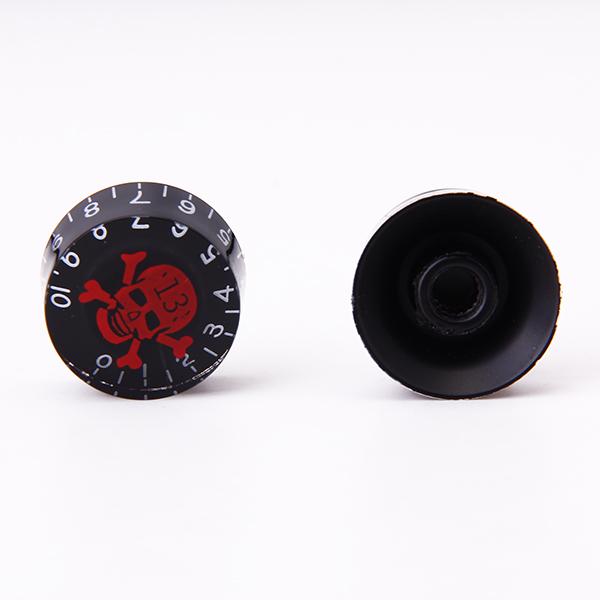 3 Pcs Metal Skull Volume Knobs+3 Pcs Speed Control Knobs for Electric Guitar