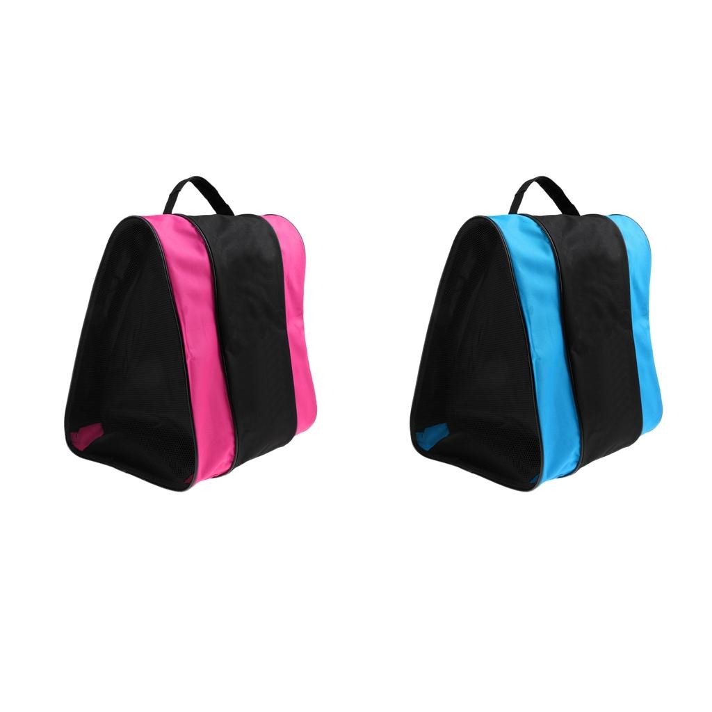 2pcs Inline Roller Skating Boots Shoes Bag Ice Hockey Skate Shoulder /Hand