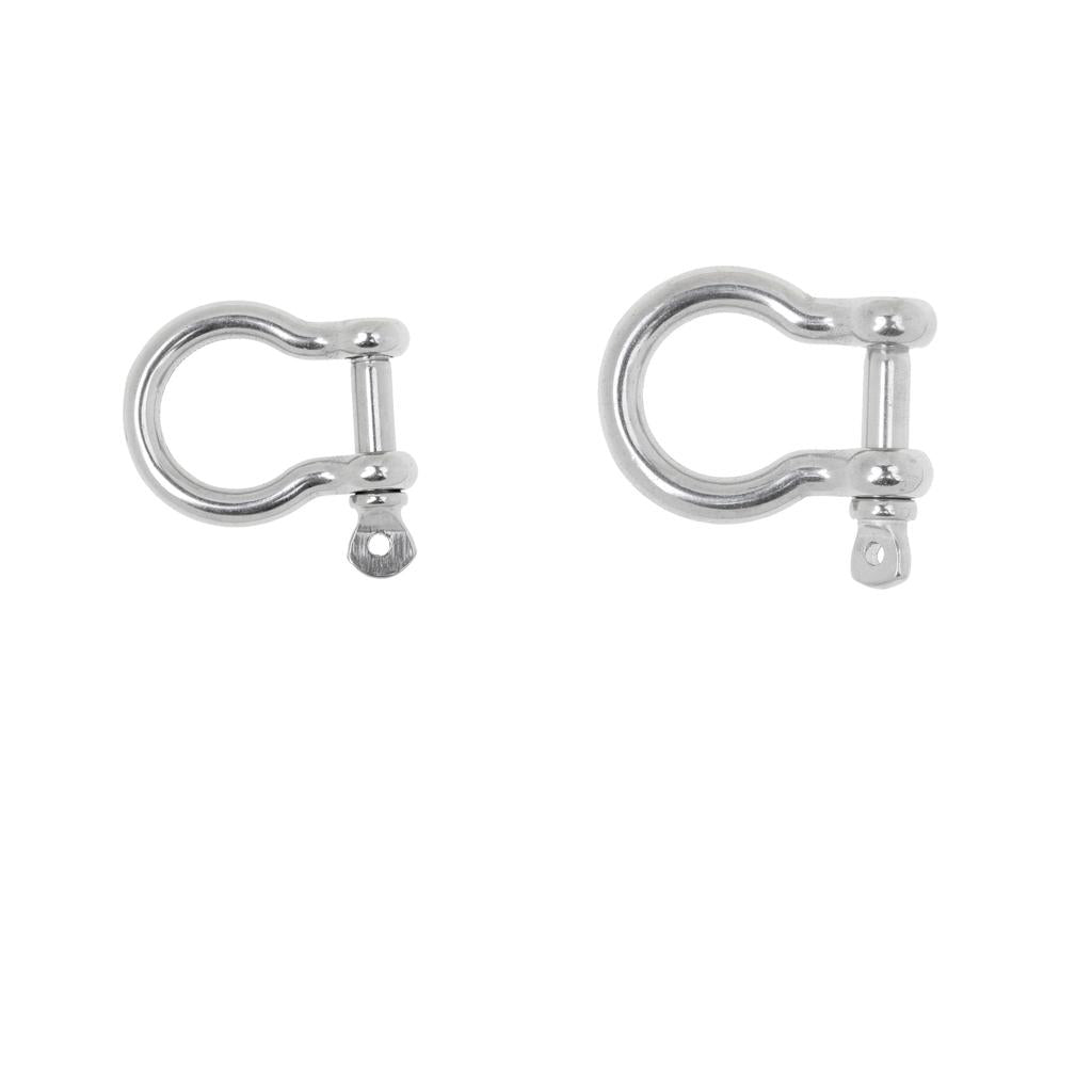 2x Marine Boat Chain Rigging Bow Shackle Captive Pin 304 Stainless Steel