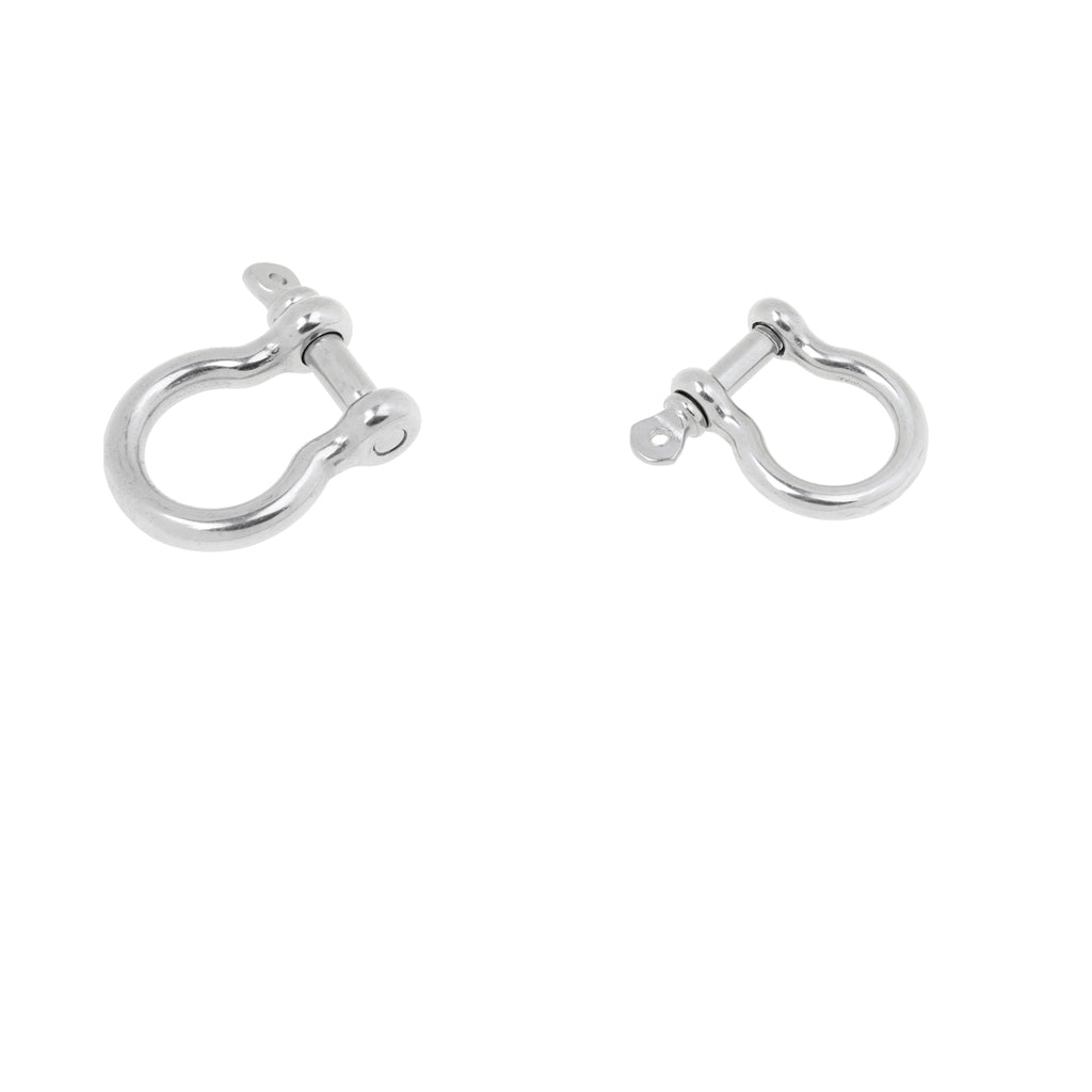 2x Marine Boat Chain Rigging Bow Shackle Captive Pin 304 Stainless Steel