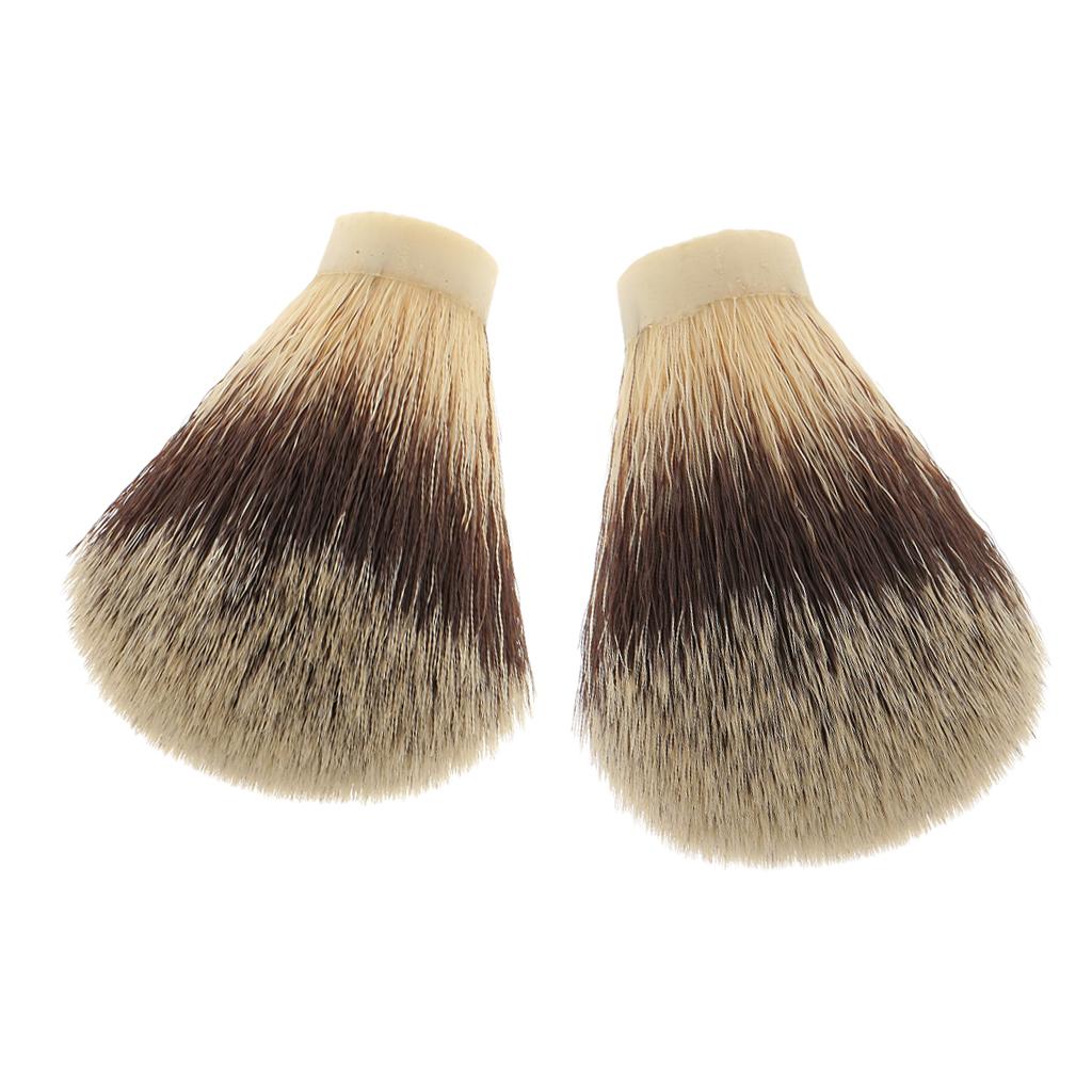 2Piece Shaving Brush Knot for Men Salon Hair Ramoval Cutting Dust Cleansing