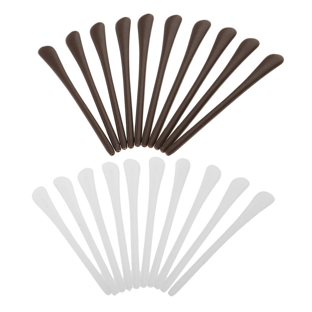 20 Pieces Silicone Anti Slip Ear Grip Hooks Holder For Eyeglasses Glasses