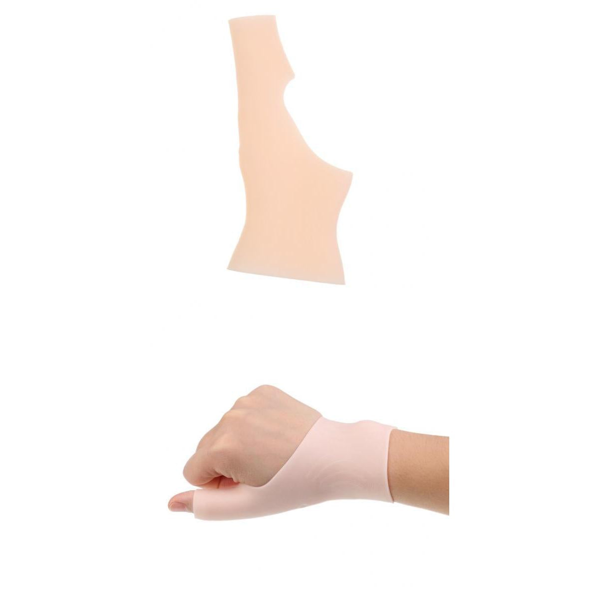 2 Pieces Silicone Gel Thumb Wrist Support Glove Tenosynovitis Spasms Brace