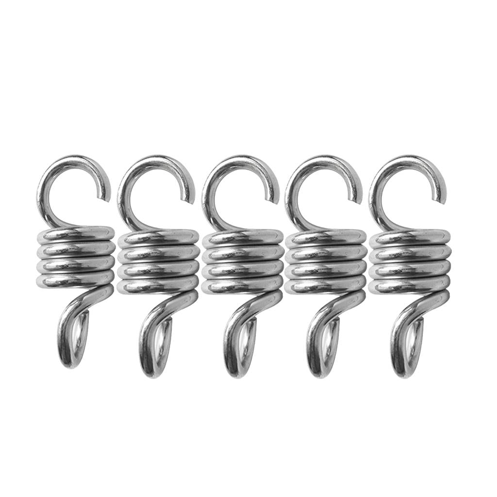5Pcs Extension Spring Suspension Hook Hanger for Garden Swing Hammock Chair