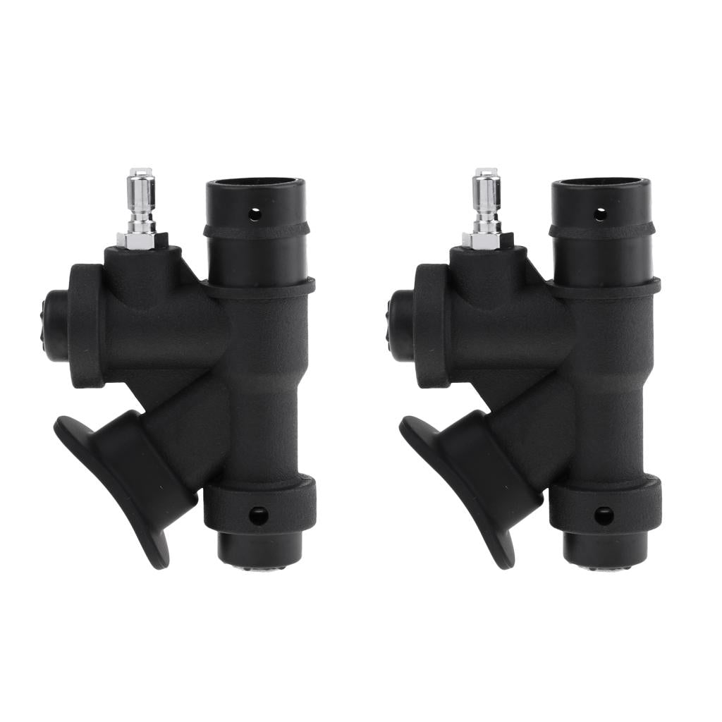 2 Pieces Plastic Scuba Diving BCD Power Inflator Buoyancy Compensator Handle
