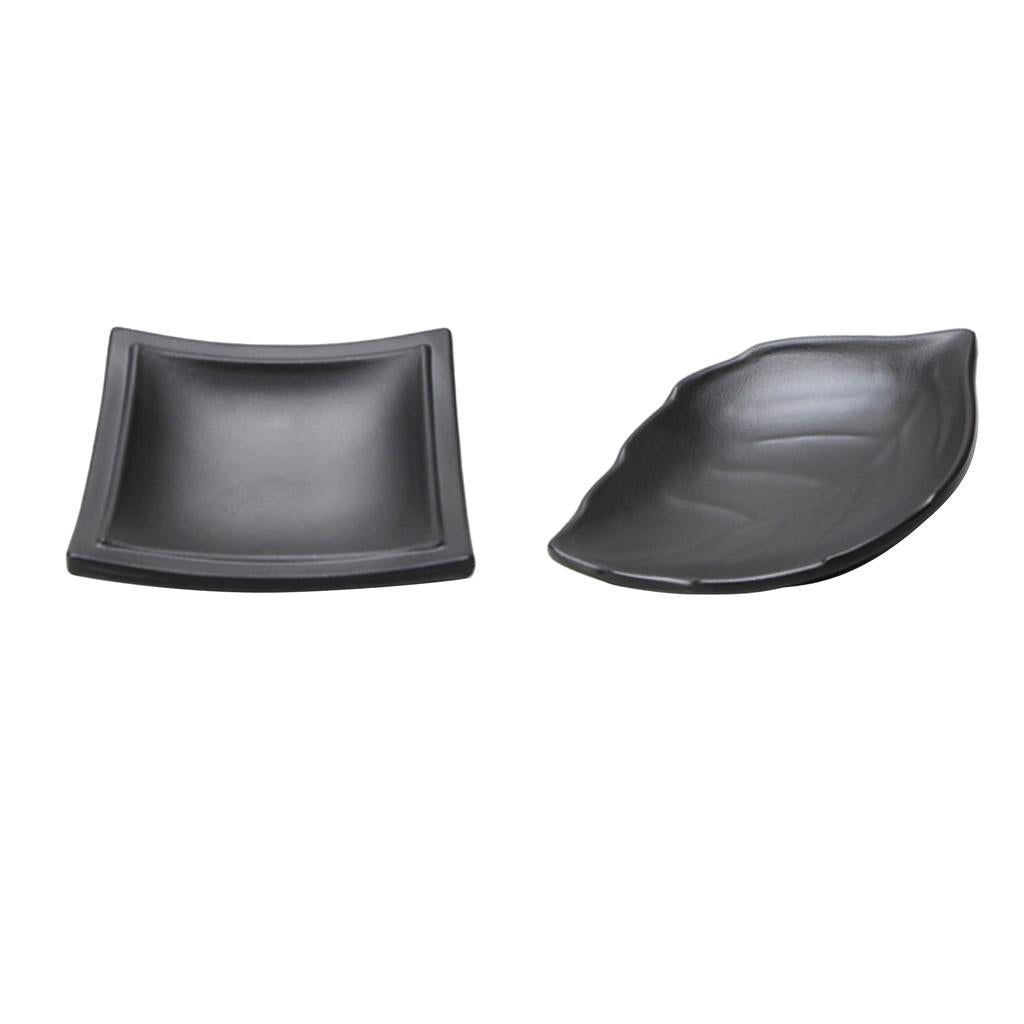 2Pcs Japanese Sushi Sauce Dipping Bowl Party Snack Nut Tray Butter Dish
