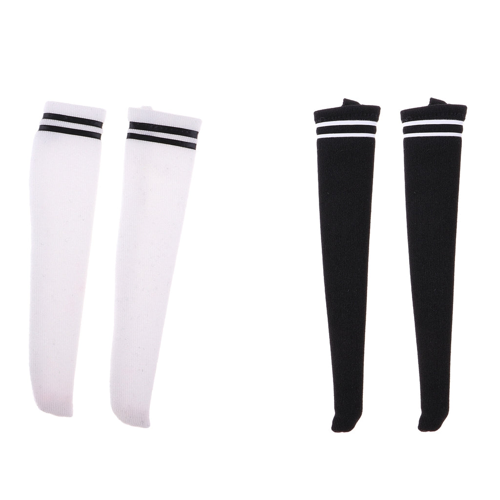 1/6 Female Body Stockings for 12'' Action Figure Accessories Black & White