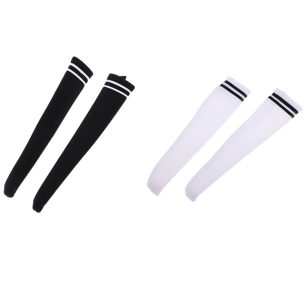 1/6 Female Body Stockings for 12'' Action Figure Accessories Black & White