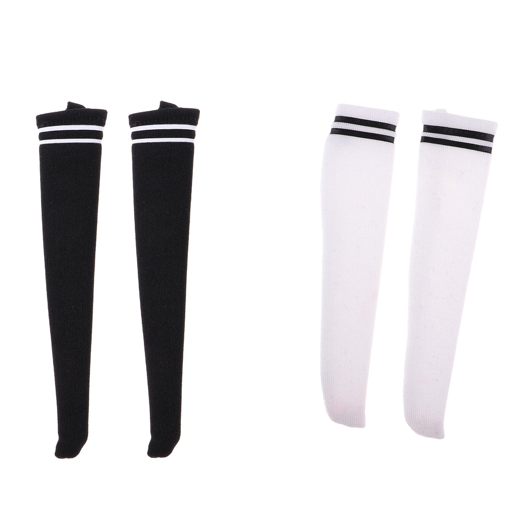 1/6 Female Body Stockings for 12'' Action Figure Accessories Black & White