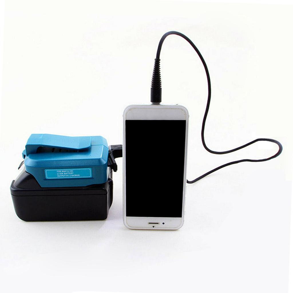 3x Battery USB Adapter for 14.4V 18V Batteries Charger Adapter Blue